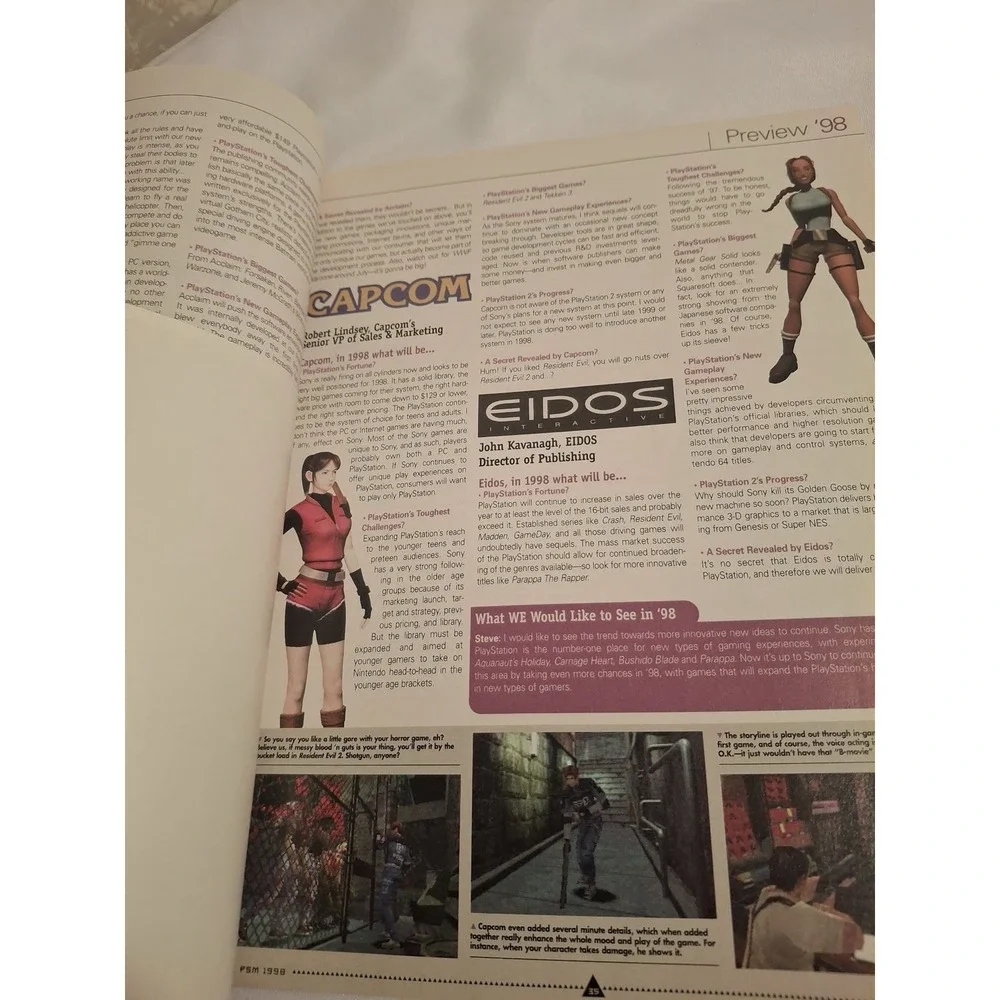 PSM #5 JAN 98 | RESIDENT EVIL 2 | LEON | PlayStation Magazine Issue 5 | Preview